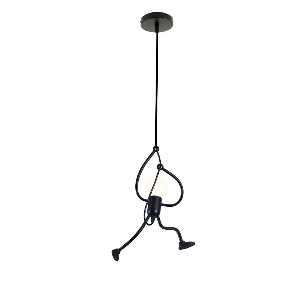 Pendant Light Fitting for Ceiling Black E27 Suspension Set Hanging Lamp Creative Cartoon Design for Kids Room,Loft,Lounge