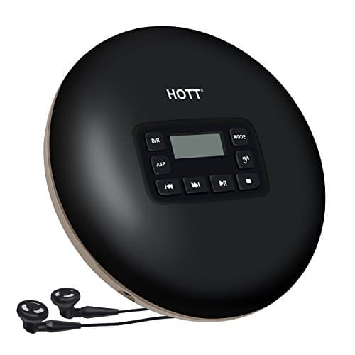 Portable CD Player, CD Player with Headphones, HOTT Personal Compact Music CD Walkman Small CD Player for Kids &amp; Adults with Anti-Skip, Memory Feature for CD, MP3 CD, CD-R, CD-RW, Ungraded