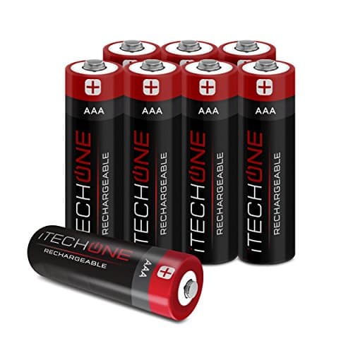 iTechOne Rechargeable AAA Batteries (8-Counts) High Capacity Pre-Charged Battery 900mAh Ni-MH