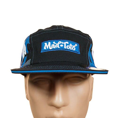 Mad Toto 5 Panel Flat Brim Hat (Blue Camo)