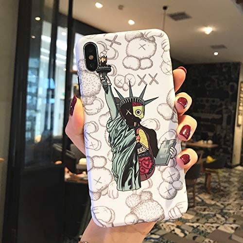 Kplvet iPhone Xs Max Soft Case,IMD Tech Top Sleek Smooth Texture Anti Scratch Non Faded Coloring Premium TPU Slim Fit Case for 6.5 iPhone Xs-Max,Street Fashion Trend Phone Cover (Shen White)