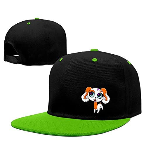 YLSD Lps Cocker Spaniel Baseball Adjustable Hip Pop Cap Baseball Hat Unisex,men And Women KellyGreen