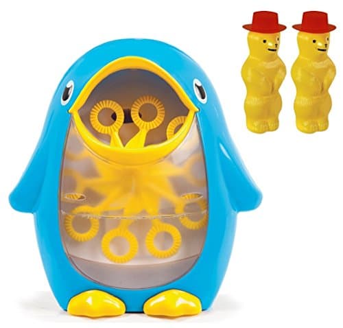 Munchkin Bath Fun Bubble Blower Toy with Bubble Blowing Bear, Yellow