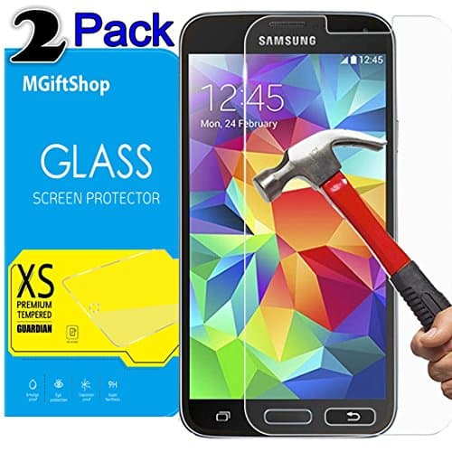 [2 Pack] Samsung Galaxy S7 Screen Protector, Samsung Galaxy S7 Glass Screen Protector, MGIFTSHOP Tempered Glass Screen Protector Samsung Galaxy S7, (2-Pack)