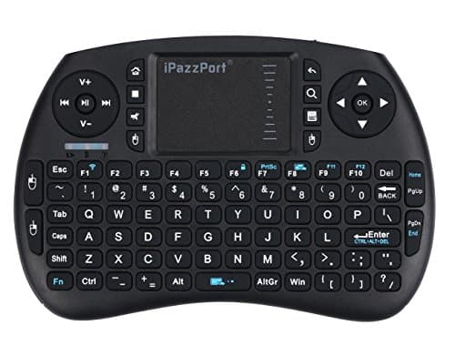 iPazzPort 2.4GHz Wireless Mini Keyboard with Touchpad Mouse for Android TV box/smart TV/ Raspberry Pi 3