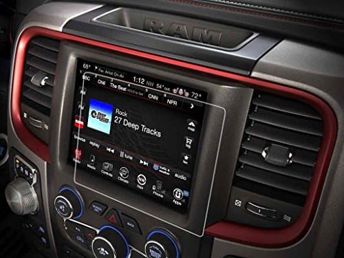8.4 Inch Uconnect Glass Car Navigation Screen Protector for 2014-2017 Dodge Ram Durango 1500 2500 3500 Series [9H] Tempered Glass Infotainment Center Touch Screen Protector Anti Scratch High Clarity