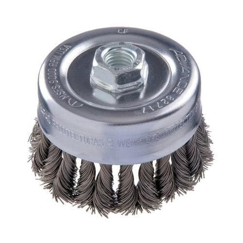 Combitwist Knot Wire Cup Brushes - 4" Combitwist Knot Cup Brush .023 Cs Wire M14X2.