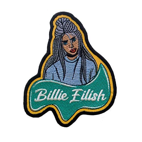 Patch Iron On, Sew On. Billie EILISH. Size:4 x 5 inches; 10 x 12 cm.