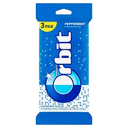 Orbit Sugarfree Gum, multipack (3 packs total). Peppermint