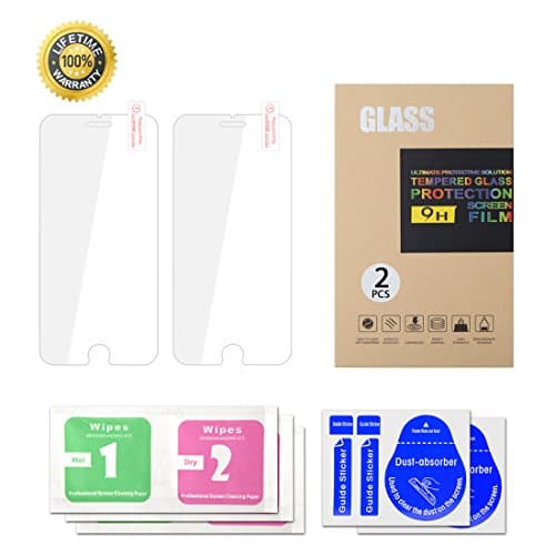 SUNTON [2 Pack] iPhone 6/6s Screen Protector , Nicer Tempered Glass Screen Protector , High Definition , Scratch Proof 4.7 inch