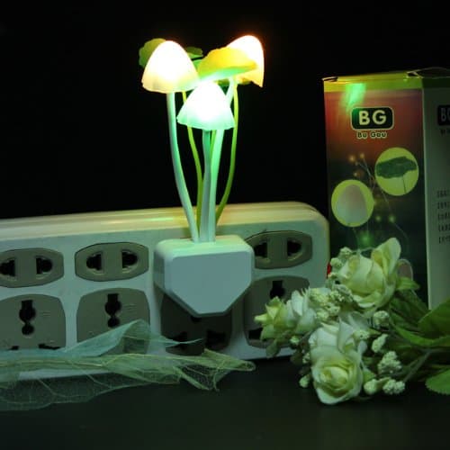 Cute Mushroom Shape Design LED Light Nightlight Bed Lamp .