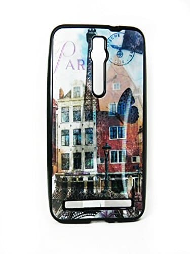 Aver 3rd Dimension 3D Holographic TPU Eiffel Tower Paris Back Case Cover for Huawei Honor 4C Mobile Cell Phone (Black)