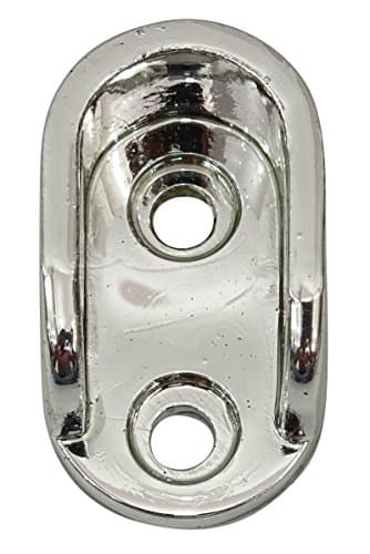 Flyrail 15 mm Chrome Coated Plastic Wardrobe Oval Pipe Bracket 20 Pcs