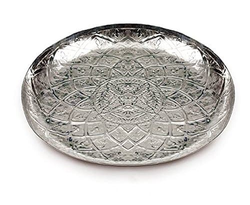 silberkanne Oriental tray with Moroccan pattern, 35 cm, top workmanship