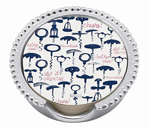 Mariposa Corkscrew Beaded Coaster Set