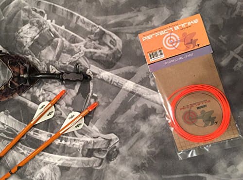 Premium Archery D-Loop Cord. Great for Skills Practice, Competition and Bow Hunting. Perfect Strike Friction Resistant Cord. 5 Feet Length. (Orange)