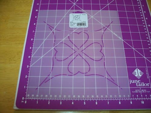 7.5" Touching Hearts Quilting Stencil