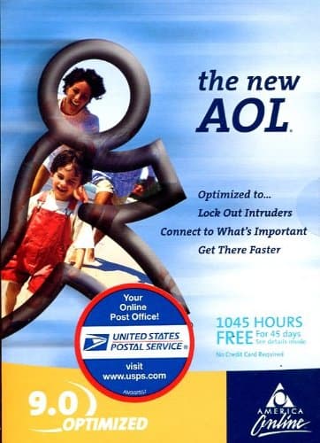 AOL ALL-NEW 9.0 OPTIMIZED CD /1045 HOURS FREE