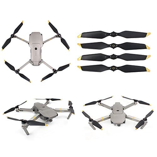 Sonic Heaven 2 Pairs Low-Noise Quick-Release Folding 8331 Propellers Props Blades for DJI Mavic Pro / Platinum (Gold)