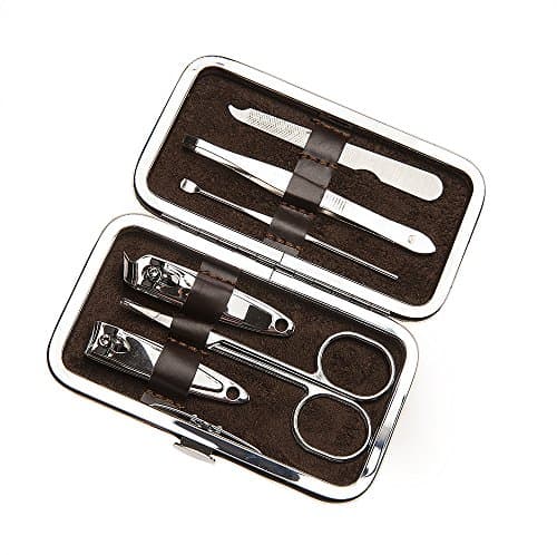 6 Pc Travel Manicure Set - Plaid