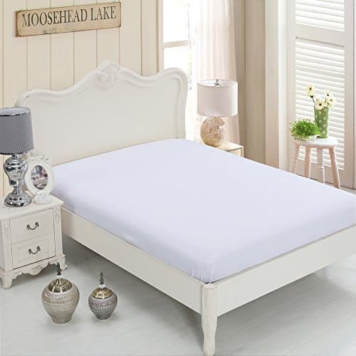 Fitted Sheet(Queen,White)HIGHEST QUALITY Deep Pocket Brushed Velvety Microfiber 1800 Bedding, Breathable, Extra Soft and Comfortable - Hypoallergenic Wrinkle, Fade, Stain Resistant