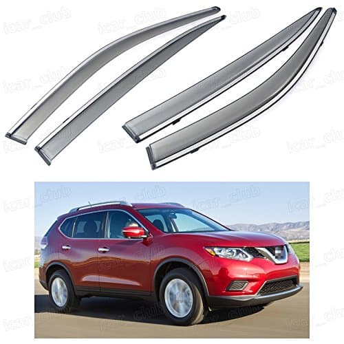 VioletLisa 2pcs Front Smoke Sun Rain Guard Window Visors For 9600 Honda Civic 2Door Coupe
