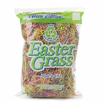 Paper Easter Basket Grass - 100% Recycled Paper Decorative Craft Projects - Set of 2 Bags - Multi-colored