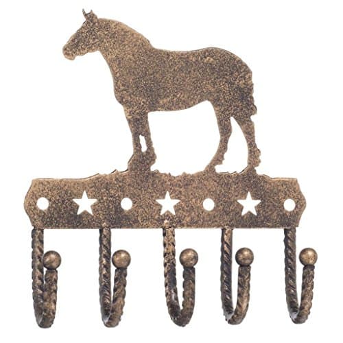Gift Corral Key Rack - Draft Horse - Black/bronze