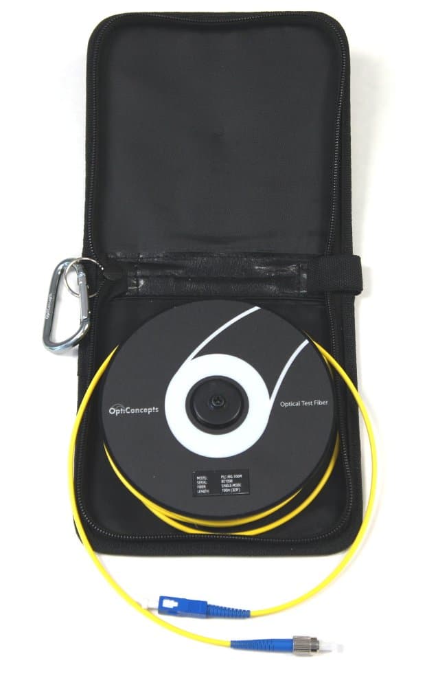 OptiConcepts Single-mode OTDR Fiber Launch Cable 150 Meter LC-SCA Connectors PLC64S150M