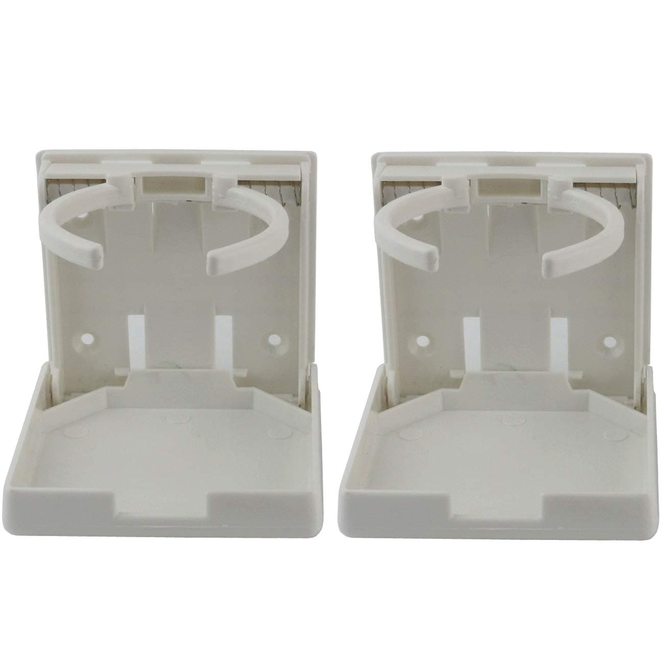 TinaWood 2PCS Adjustable Folding Drink Holder/Adjustable Drinking Cup Holder for Yacht/Boat/ Caravan/Car