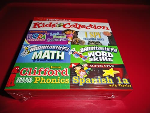 Southwestern Skill Builder Kids Collection 6 Cd-rom Set Educational Games Dora the Explorer Clifford I Spy Nickelodeon $99 Retail