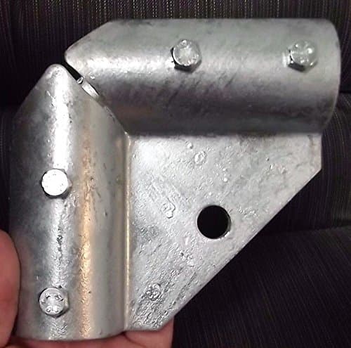 2" or 1-7/8" Galvanized Pressed Steel Gate Corners - ELL - "L"