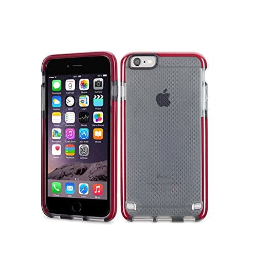 iPhone 6s Case,Aromaer Protective Slim Anti-Scratch Clear Transparent Cases with Mesh Design Non-slip Cover for Apple iPhone 6s/6-Smoky Gray