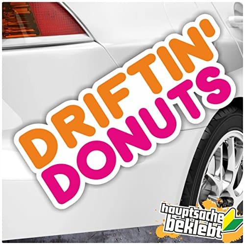 Driftin’ Donuts Drift Race JDM sticker, multicoloured