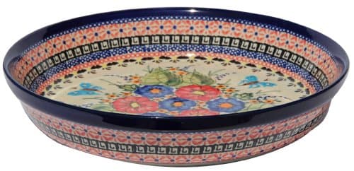 Polish Pottery Dish Pie Plate 10"