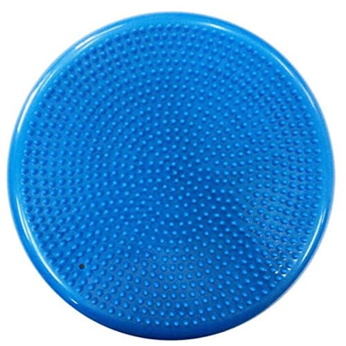 Zebratown Wobble Cushion - Stability Disk for Balance and Core Training - Get Stronger and Healthier - Balancing Trainer for Athletes or Beginners with a Pump (Blue)