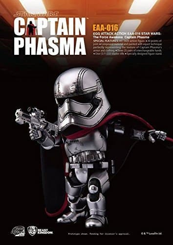 Beast Kingdom Star Wars 2016 SDCC Exclusive EAA-016SP 6" Captain Phasma Chrome VER. Figure