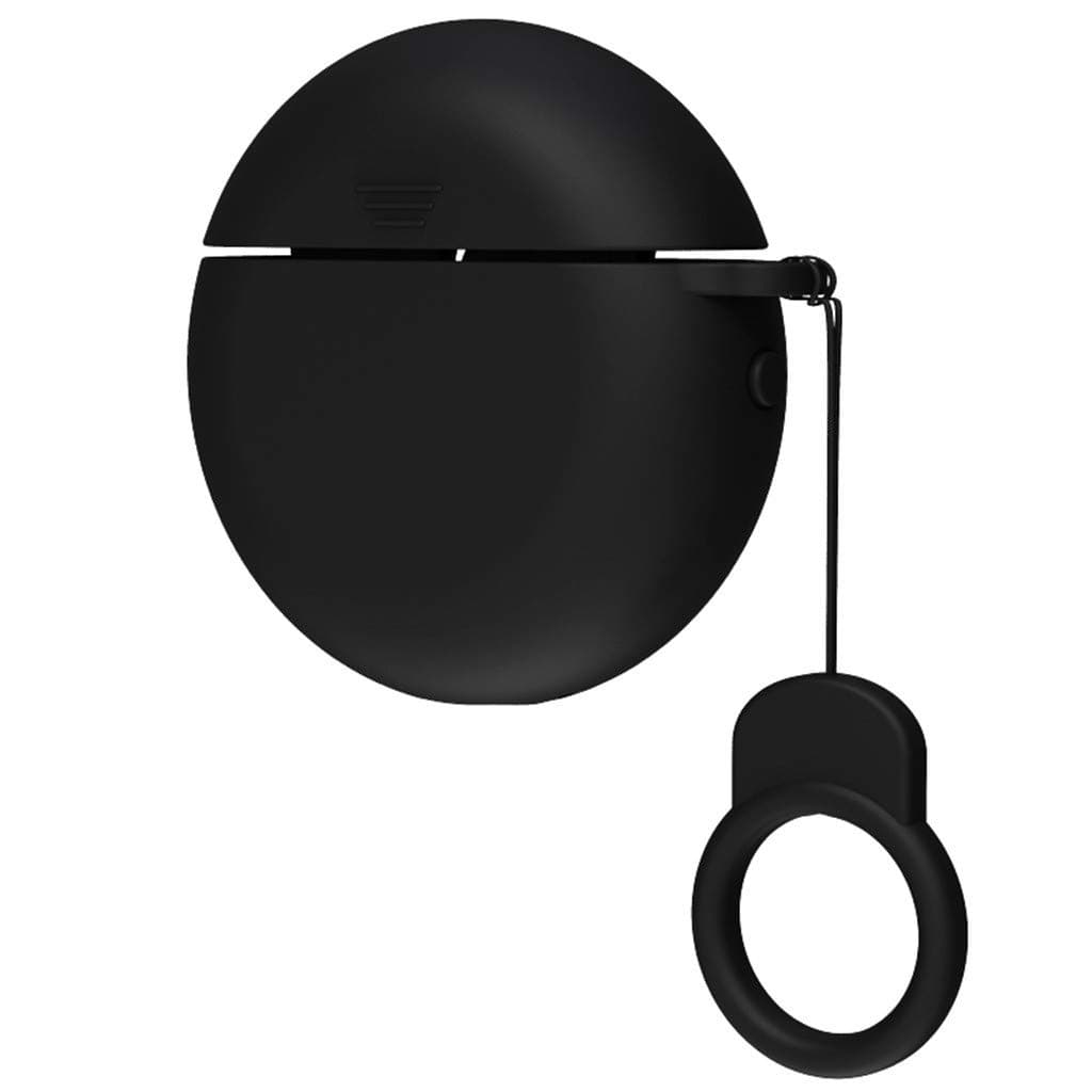 Samury Case Compatible with Hua wei Freebuds 3 Wireless Charging Case Silicone Protective Case with Ring Holder Compatible with Huawei Freebuds 3 (2019) (Black)