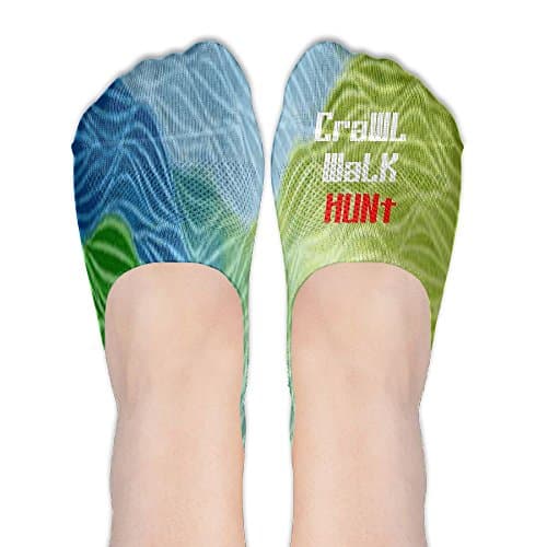 Craw Walk Hunt 3D Print Casual Low Cut Thin Loafers Non Slip Boat Shoes Liners