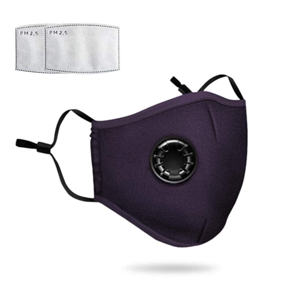 Reusable Face M.a.s.k PM2.5 Activated Carbon Filter for Breathing Insert Protective M.a.s.k Anti Pollution Washable Cotton for Adult Running Cycling Outdoor Activities