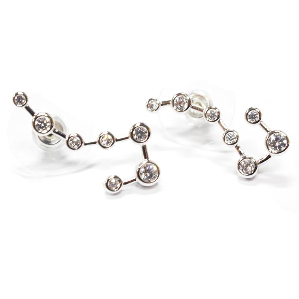 Milky Way Constellation Silver Earring Length: 1.9Cm Width: 0.8Cm