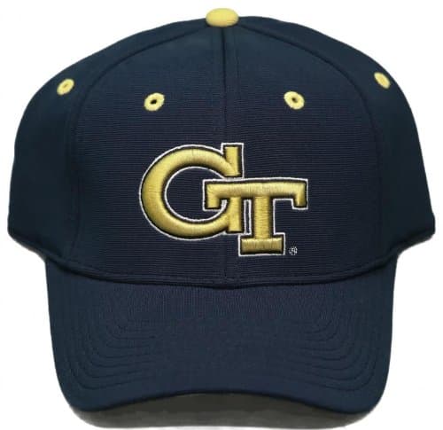New! Georgia Tech University Yellow Jackets Adjustable Back Hat 3D Embroidered Cap