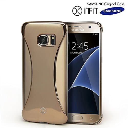 Galaxy S7 Case, Original Samsung [SexyBack] Slim [Form Fitting] Back Cover [Precision Fit] [Extra Wide Earphone Jack] Case for Samsung Galaxy S7 - Gold