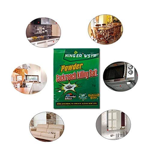 Coogel 50 Pack Cockroach Traps with Bait, Cockroach Traps Bulk Roach Killer, Trapping Sprayer Glue Bait Powder Indoor