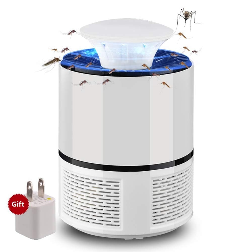 FLYM Electronic Mosquito Killer Lamp with UV Light for Indoor,2019 Upgraded Bug Zappers Lights, Chemical-Free Insect Killer Trap Fly Pests Catcher,White