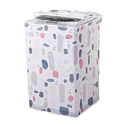 1PC Dust Proof Roller Washing Machine Top Covers Waterproof Washer/Dryer Cover Protective Dust Storage Bag Random Pattern (A)