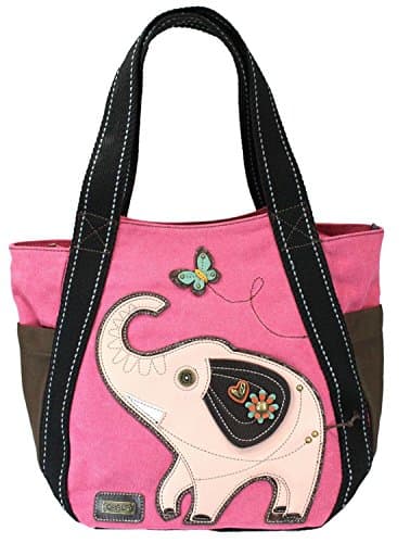 Chala Elephant Carryall Zip Tote