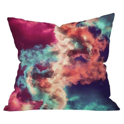 DENY Designs Yin Yang Painted Clouds Throw Pillow