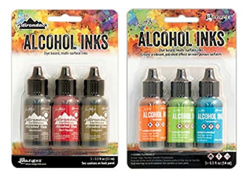 Adirondack Alcohol Ink Bundle Ink Set (Tuscan Garden + Springbreak)