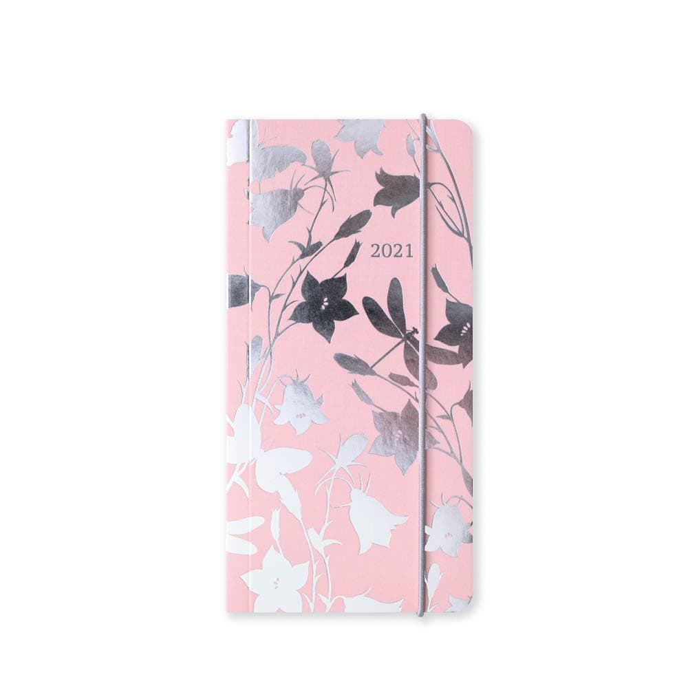 2026 Slimline Diary - Matilda Myres - Weekly Notes Layout - Week on One Page, Notes on Other - Elastic Closure - Personalised Version - Pink